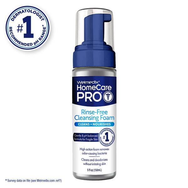 No Rinse Cleansing Foam for Sensitive, Thin Skin – Welmedix Homecare